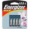 Energizer "AAA" 1.5V 4-Pack Batteries