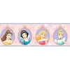 Disney© 6.83'' H Pink Pastel Princess Cameo Border