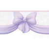 Disney© 9'' H Purple Ribbon Swag Border