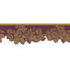 Sanitas® 5¾'' H Purple & Metallic Rose Border