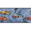 Sanitas® 8¾'' H Jewel Tone Race cars Border