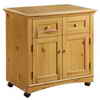'Brunswick' Utility Cart Storage in Pine and White Finishes