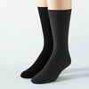 Retreat®/MD Casual 3 Pair Flat Knit Crew Socks