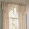 Beaded Ascot Voile Sheer Valance