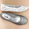 Jessie Girl®/MD Girls' 'Lourdes' Metallic Ballerina-style Flats