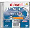 Maxell Blu-ray BD-R 50GB 4X Dual Layer White Hub Inkjet Printable Recordable Disc with Jewel Cas...