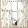 Whole Home®/MD Pair of 'Savannah' Leaf-Print Voile Sheer Tier Panels