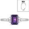 Amethyst and Diamond Ring