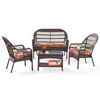 Patio Garden 'Scottsdale' 4-piece Deep-seating Patio Set