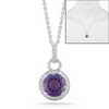 Amethyst and Diamond Necklace