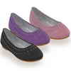 Nevada®/MD Jr. and Sr. Girls' Sparkle Ballerina Flats