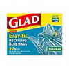 Glad Easy-tie Recycling Blue Bags, 26x32½-inch