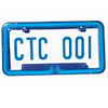 Neon License Plate Light Frame, Blue