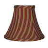 Shawson Lighting 5 Inch Claret / Gold Stripe Lamp Shade