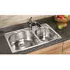 Elkay Signature One And A Half Bowl Drop In Sink 20 Gauge Stainless Steel - 31 Inch x 20 Inch x...