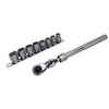 Husky 3/8 In. Extendable Ratchet-8 set pockets