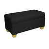 Skyline Furniture Kids Storage Bench In Duck Black