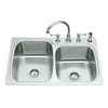 Kohler Verse(Tm) Large/Medium Self-Rimming Kitchen Sink