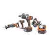 RIDGID Ridgid 18V X4 5 Pieces Combo Kit