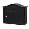 Architectural Mailboxes Saratoga Locking Wall Mount Mailbox Black