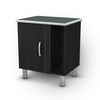 South Shore Furniture Night Stand - Black onyx & charcoal