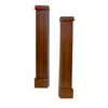 Elements Harbour Mantel legs, Mahogany CARB Compliant MDF - Set of 2