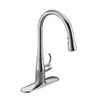 Kohler Simplice Single-Hole Pull-Down Kitchen Faucet In Polished Chrome