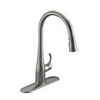 Kohler Simplice Single-Hole Pull-Down Kitchen Faucet In Vibrant Stainless
