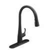 Kohler Simplice Single-Hole Pull-Down Kitchen Faucet In Matte Black