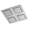 Kohler Watertile Square Rain Overhead Showering Panel In Brushed Chrome