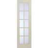 Milette Interior 10 Lite French Door Primed With Martele Privacy Glass - 24 Inches x 80 Inches
