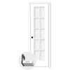 Milette Prehung French Door Primed With 10 Lites Clear Glass 4 9/16 Inch Frame - 24 Inches x 8...