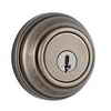 Weiser Collections single cylinder deadbolt - rustic pewter finish