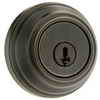 Weiser Collections single cylinder deadbolt - venetian bronze finish