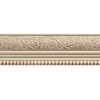 Ornamental Mouldings White Hardwood Embossed Leaf & Ball Trim Moulding 1/2 x 2-1/4 - Sold Per...