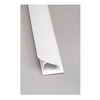 Exceliner Inside Corner PVC White Moulding 8 Ft.