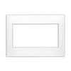 Leviton Acenti 3-Gang Snap-On Thermoplastic Wallplate Alabaster