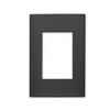 Leviton Acenti 1-Gang Snap-On Thermoplastic Wallplate Onyx