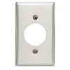 Leviton 1-Gang Plate 20/30 Amp, Stainless Steel