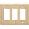 Weybridge Triple GFCI Gold Cast Stone Wallplate