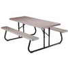 Lifetime Products Folding Picnic Table, 6 Feet - Putty