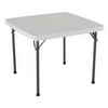 Lifetime Products 37 Inch Square Card Table - White