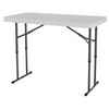 Lifetime Products Adjustable Height Folding Table - 4 Feet