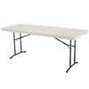 Lifetime Products Fold-In-Half Table, 8 Feet - Almond
