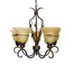 Hampton Bay Ivy Copper Finish Chandelier – 5 Lights