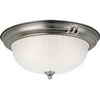 Progress Lighting Huntington Collection Antique Nickel 3-light Flushmount