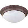 Progress Lighting Alabaster Glass Collection Cobblestone 2-light Flushmount