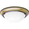 Progress Lighting Eclipse Collection Antique Brass 2-light Flushmount