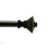 Martha Stewart Living 1 Inch Decanter Drapery Hardware Rod Set - 36 Inch-72 Inch Oil Rubbed Bronze
