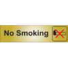 Klassen Bronze 2" X 8" Sign - No Smoking